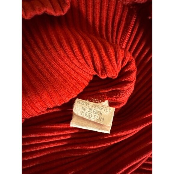 Three Dots Ribbed V-Neck Long Sleeve Sweater Size M - Picture 3 of 3